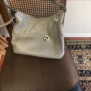 Used bag gold zipper and chain